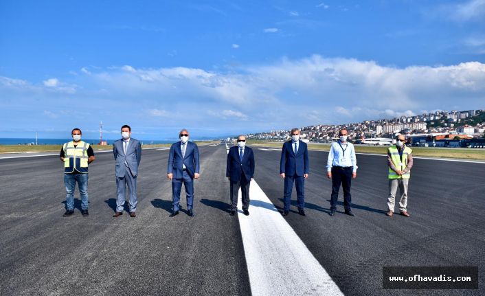 Vali Ustaoğlu ve Başkan Zorluoğlu havalimanı pistini inceledi