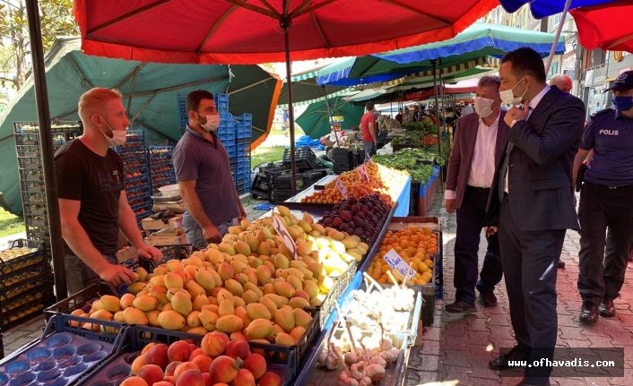 Kaymakam İnan'dan halk pazarı ve kurban pazarına ziyaret