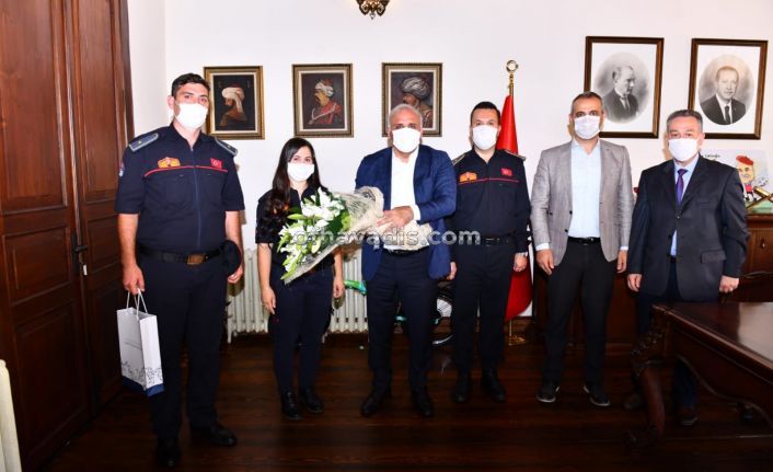 Başkan Zorluoğlu itfaiye personelini ağırladı
