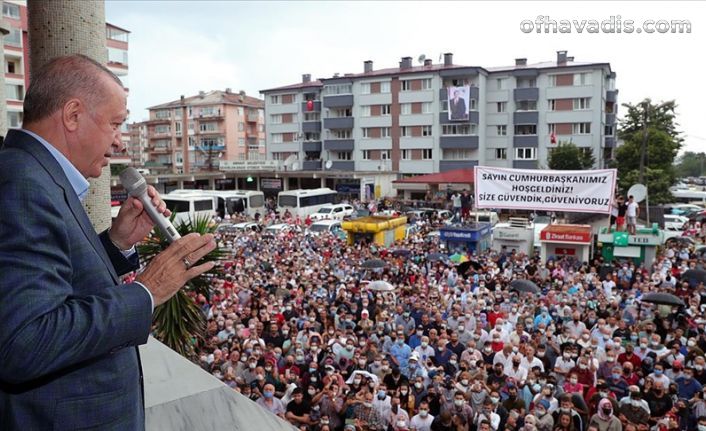 Cumhurbaşkanı Erdoğan Arhavi ve Rize’de