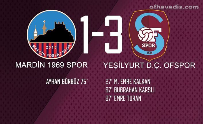 Ofspor Mardin’de 7 haftalık 3 puan hasretine son verdi