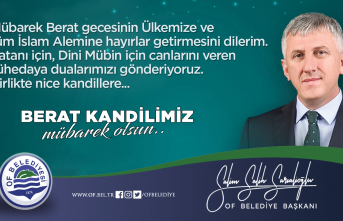 Başkan Sarıalioğlu, Berat Kandilini kutladı