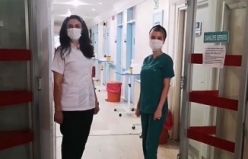 Hastane çalışanlarından videolu bayram kutlaması