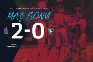 Trabzonspor ligde yenildiği Denizli’yi kupada yend
