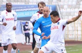 Trabzonspor’la Erzurumspor 1’er puanı paylaştılar