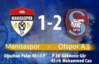 Ofspor ligi Manisaspor galibiyeti ile bitirdi