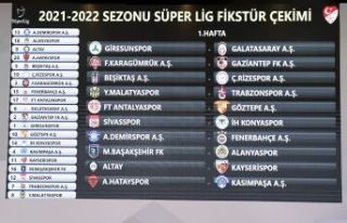 Süper Lig'de 2021-2022 sezonunun fikstür çekimi...