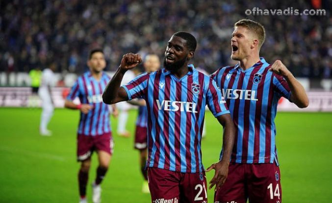 Trabzonspor Hatayspor’u süper futbol ve 2 golle geçti