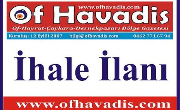Surmene Orman Isletme Mudurlugu Ihale Ilani