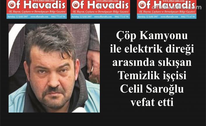 Çöp kamyonu ile direk arasında sıkışan Temizlik işçisi vefat etti