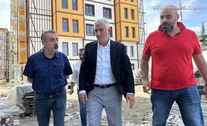 Of'ta 99 Afet Konutu inşaatında sona yaklaşılıyor