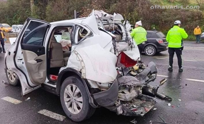 Hayratlı Demircioğlu ailesi Ordu’da kaza yaptı