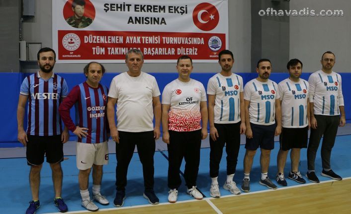 Şehit Ekrem Ekşi anısına Ayak Tenisi Turnuvası