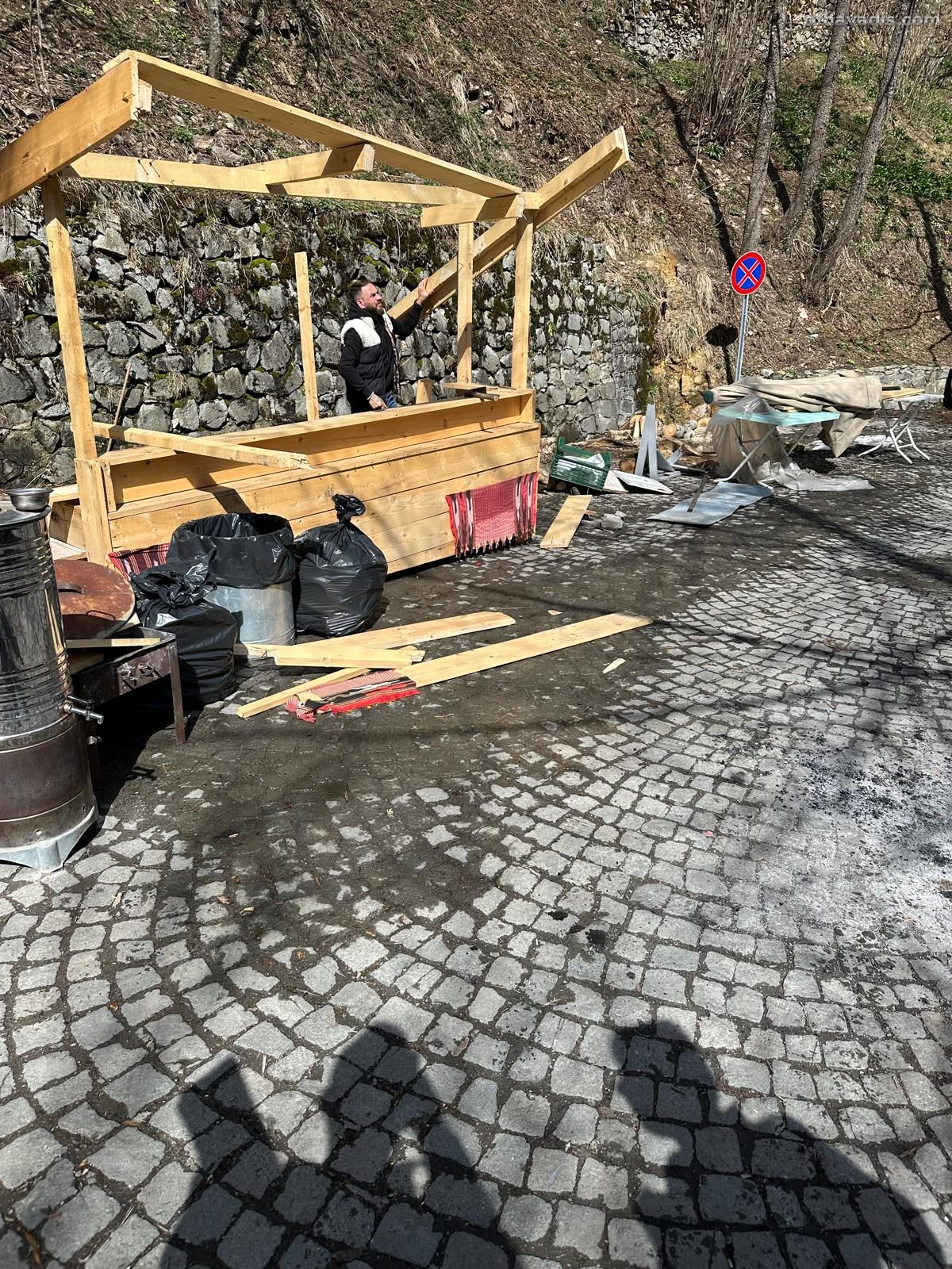 Sümela çevresindeki seyyar tezgahlar kaldırıldı