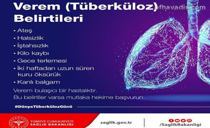 Tüberküloz ilk on ölüm sebebinden biri