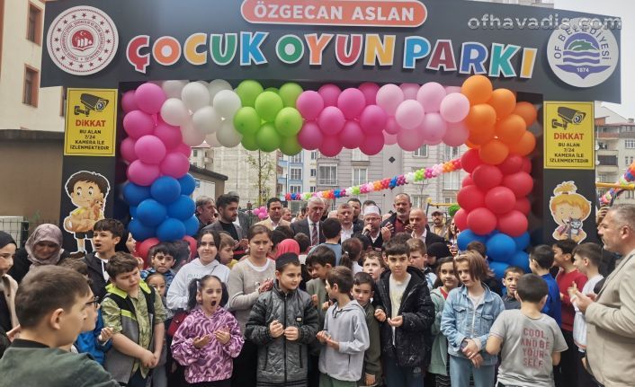 Of Belediyesi Özgecan Aslan parkı hizmete açıldı
