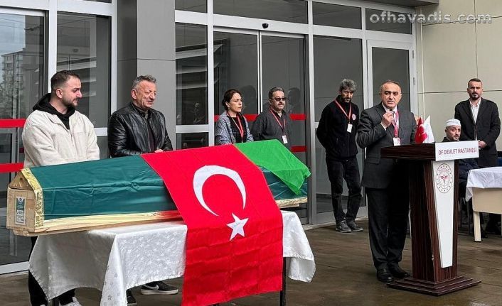 Of Devlet Hastanesi Hatice Şen’i uğurladı