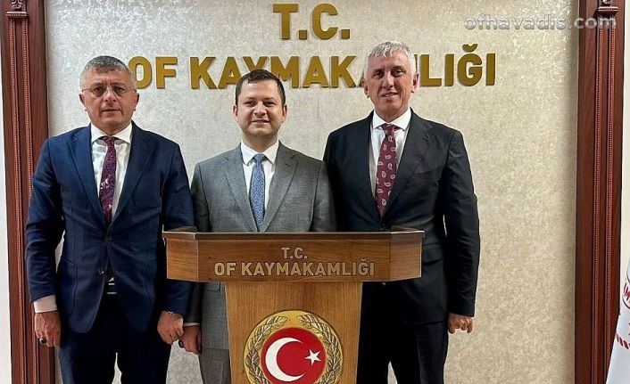 Başkanlar Sarıalioğlu ve Baykal’dan Kaymakam Demirer'e veda ziyareti