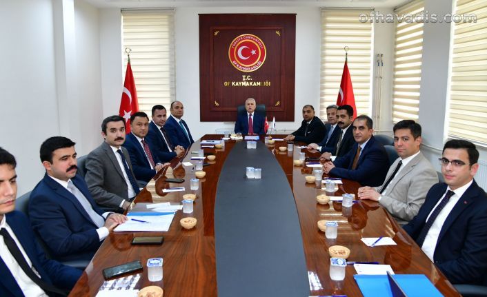 Of’ta asayiş zirvesi