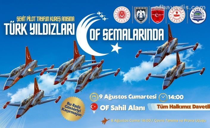 Türk Yıldızları, Şehit Pilot Tayfun Kureş Anısına Of Semalarında