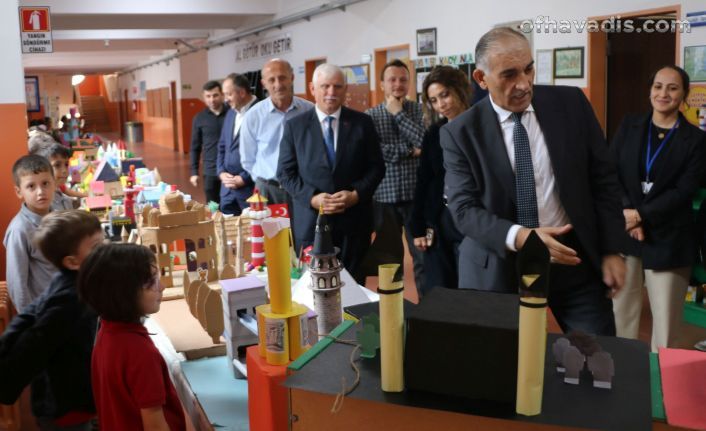 28 Şubat İlkokulu’nda geometrik cisimler sergisi
