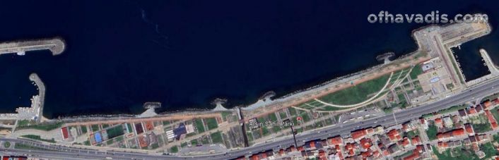 Arsin sahil parkı baştan sona yenileniyor