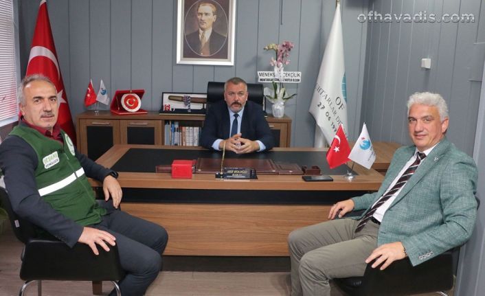 Of Yeşilay’dan Of Muhtarlar Derneğine ziyaret