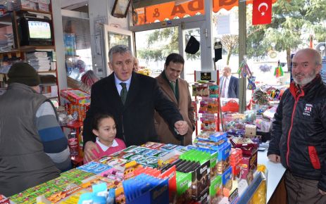 Kaymakam Fırat ve Başkan Sarıalioğlu’ndan esnafa ziyaret