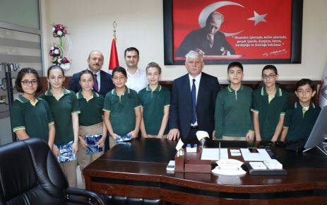 Mikdat Sarıalioğlu öğrencilerinden Kabahasanoğlu’na ziyaret
