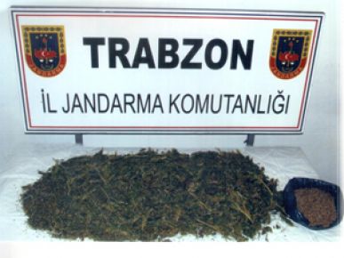 Of Jandarma’dan kaçak sigara ve kenevir operasyonu