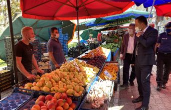 Kaymakam İnan'dan halk pazarı ve kurban pazarına ziyaret