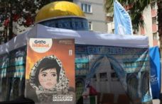 Of’ta Anadolu Gençlik Derneği Gazze Nöbet Çadırı kurdu