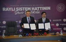 Trabzon Raylı Sistem için protokol imzalandı