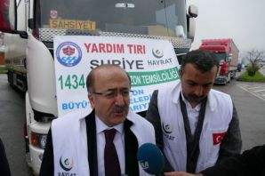 Trabzon’dan Afrin halkına 3 TIR yardım 